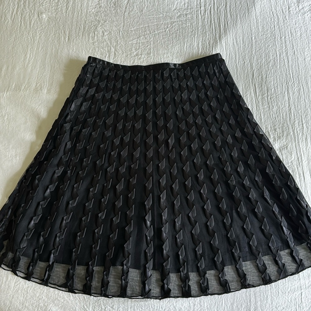 Black A line skirt